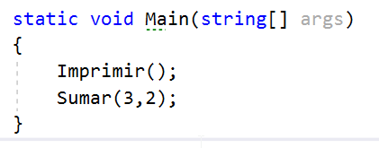 Implementando un método en C#