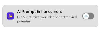 Checkbox para habilitar mejoramiento del prompt por IA